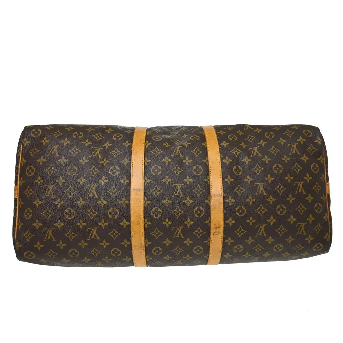 Louis Vuitton Keepall Bandouliere Monogram Canvas Brown Canvas Travel Bag Bag (Pre-Owned)