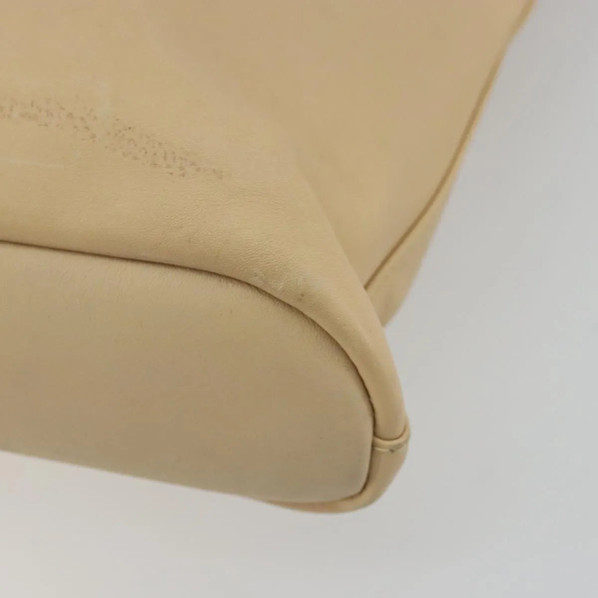 Gucci Vintage Flat Messenger Leather Beige Leather Shoulder Bag Bag (Pre-Owned)