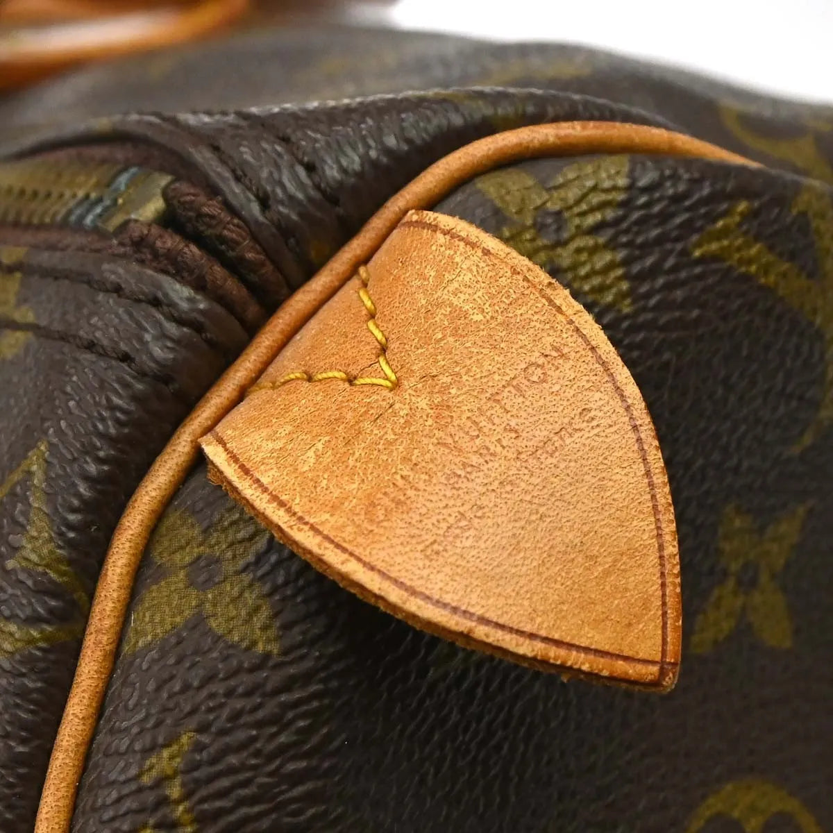Louis Vuitton Speedy Handbag Monogram Canvas Brown Canvas Handbag (Pre-Owned)