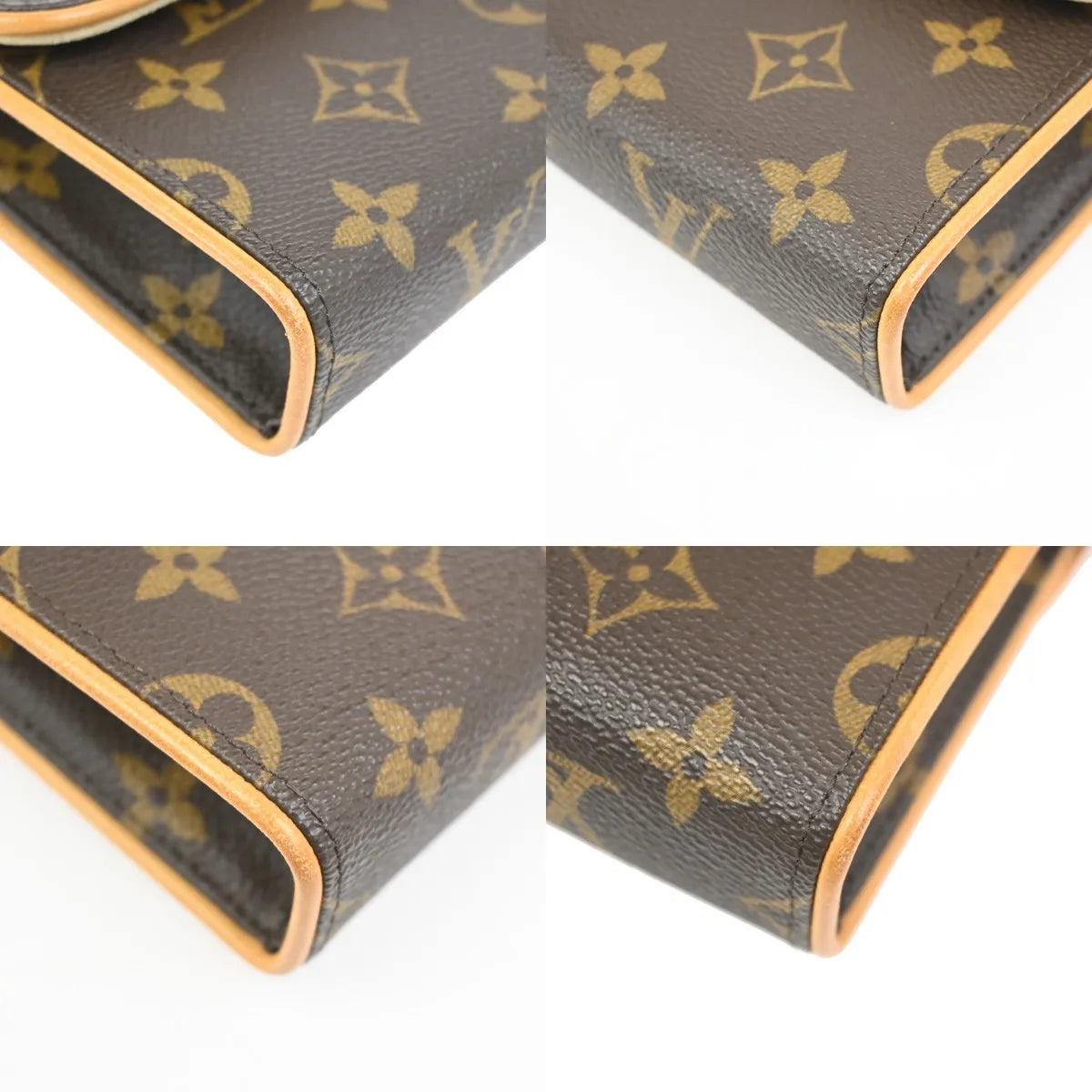 Louis Vuitton Florentine Waist Monogram Canvas Brown Canvas Clutche & Pouche Bag (Pre-Owned)