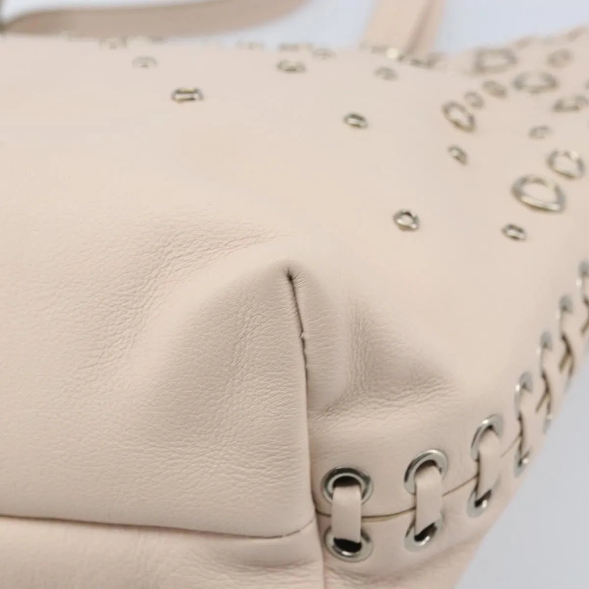 Salvatore Ferragamo Gancini Leather Pink Leather Handbag (Pre-Owned)