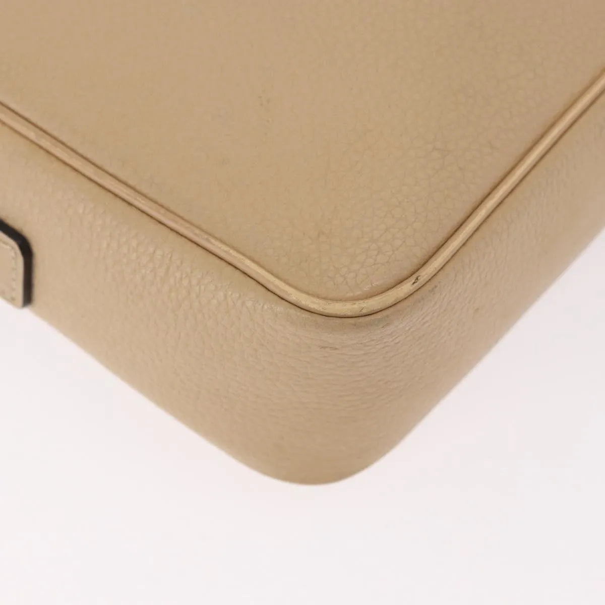 Celine Vintage Leather Beige Leather Shoulder Bag Bag (Pre-Owned)
