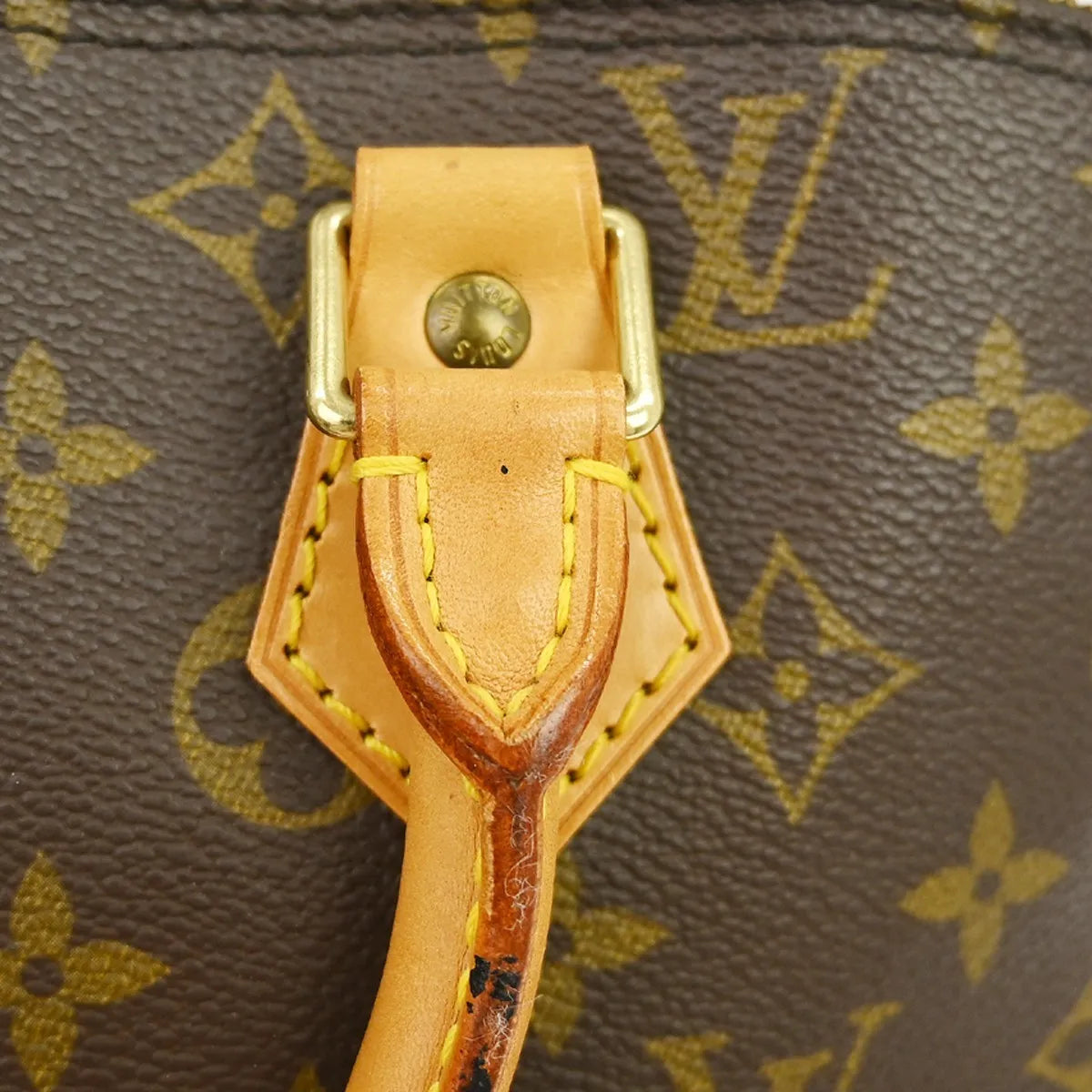Louis Vuitton Alma Monogram Brown Canvas Handbag (Pre-Owned)