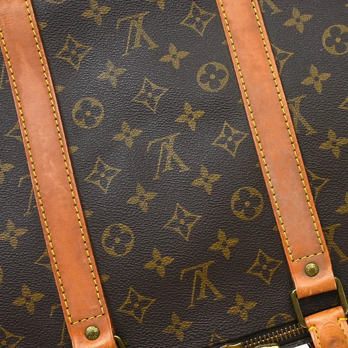 Louis Vuitton Keepall Monogram Brown Canvas Travel Bag Bag (Pre-Owned)