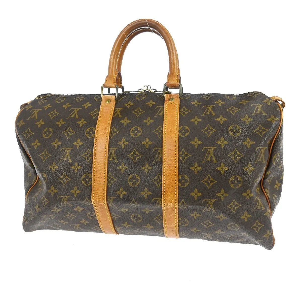 Louis Vuitton Keepall Monogram Canvas Brown Canvas Travel Bag Bag (Pre-Owned)
