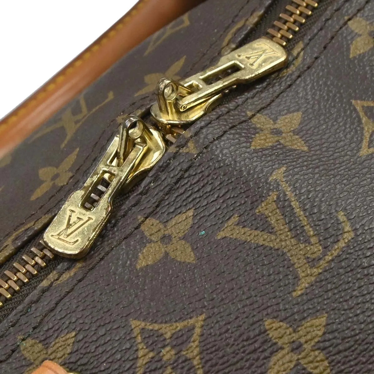 Louis Vuitton Keepall Bandouliere Monogram Canvas Brown Canvas Travel Bag Bag (Pre-Owned)