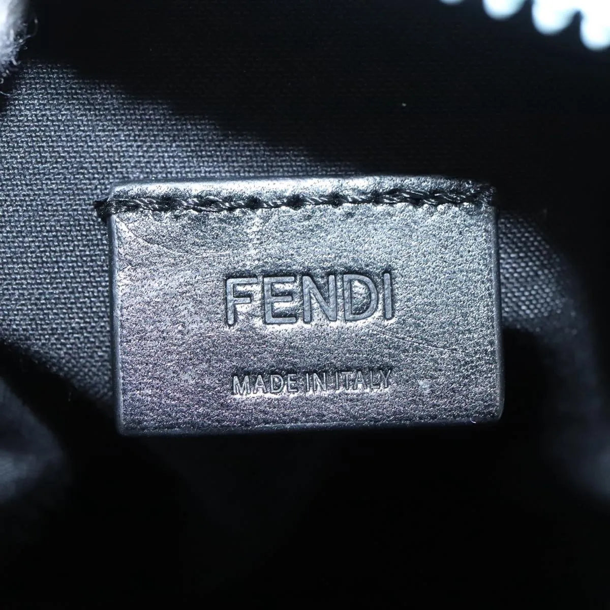 Fendi Crossbody Phone Holder Nylon Blue Nylon Clutche & Pouche Bag (Pre-Owned)
