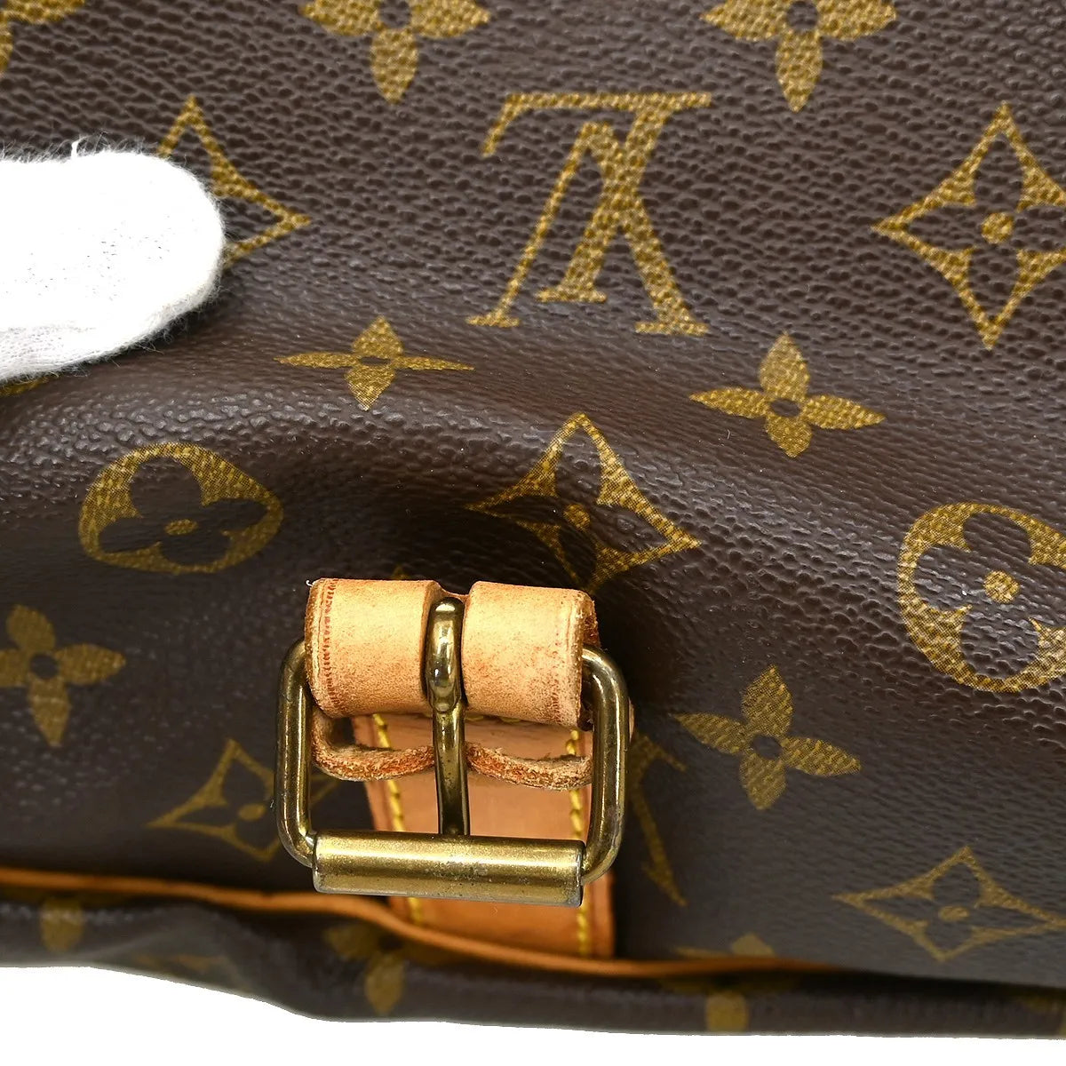 Louis Vuitton Saumur Monogram Brown Canvas Shoulder Bag Bag (Pre-Owned)