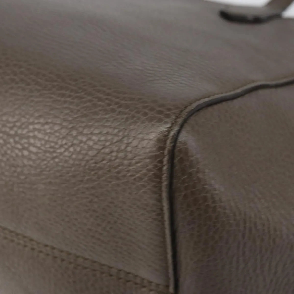 Gucci Swing Tote Leather Gray Leather Tote Bag Bag (Pre-Owned)