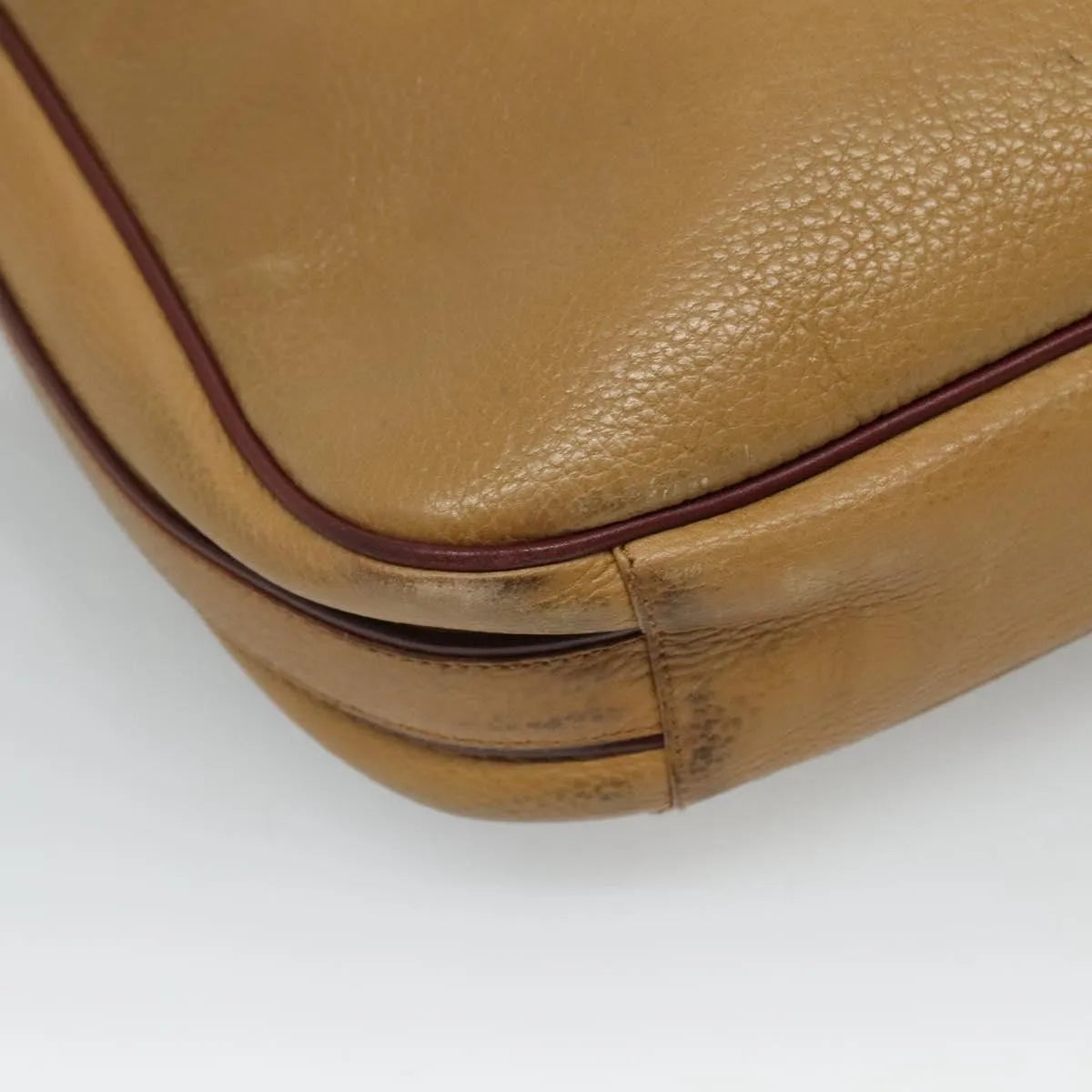 Cartier Tasseled Must De Cartier Leather Beige Leather Shoulder Bag Bag (Pre-Owned)