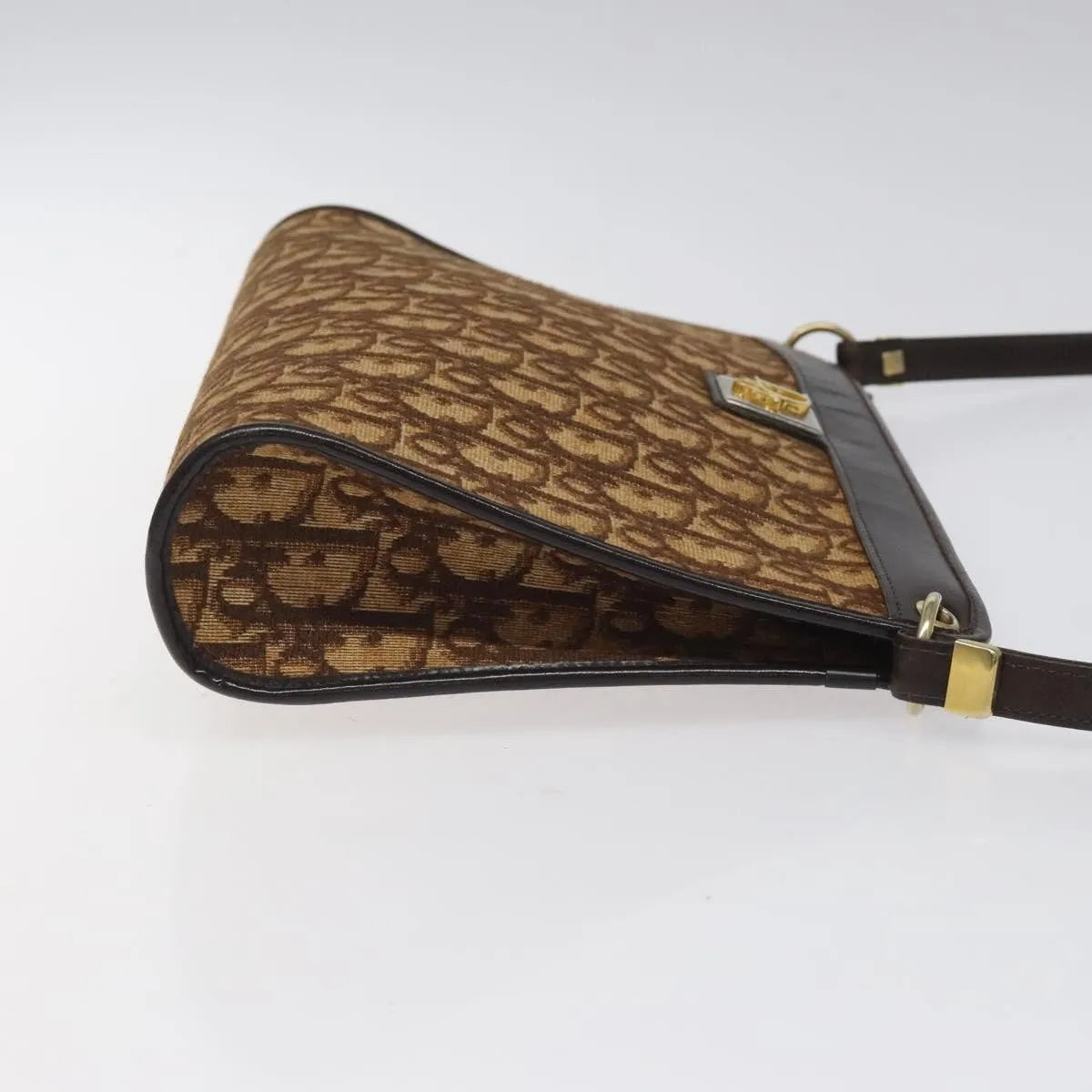 Christian Dior Vintage Trotter Canvas Brown Canvas Shoulder Bag Bag (Pre-Owned)