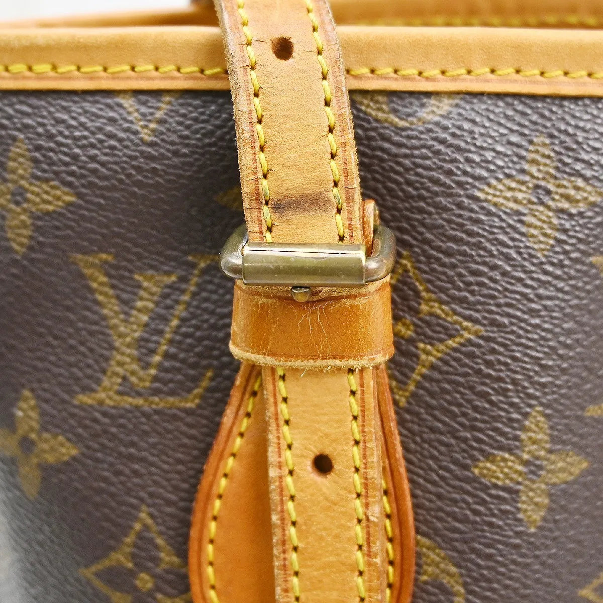 Louis Vuitton Petit Bucket Bag Monogram Canvas Brown Canvas Tote Bag Bag (Pre-Owned)