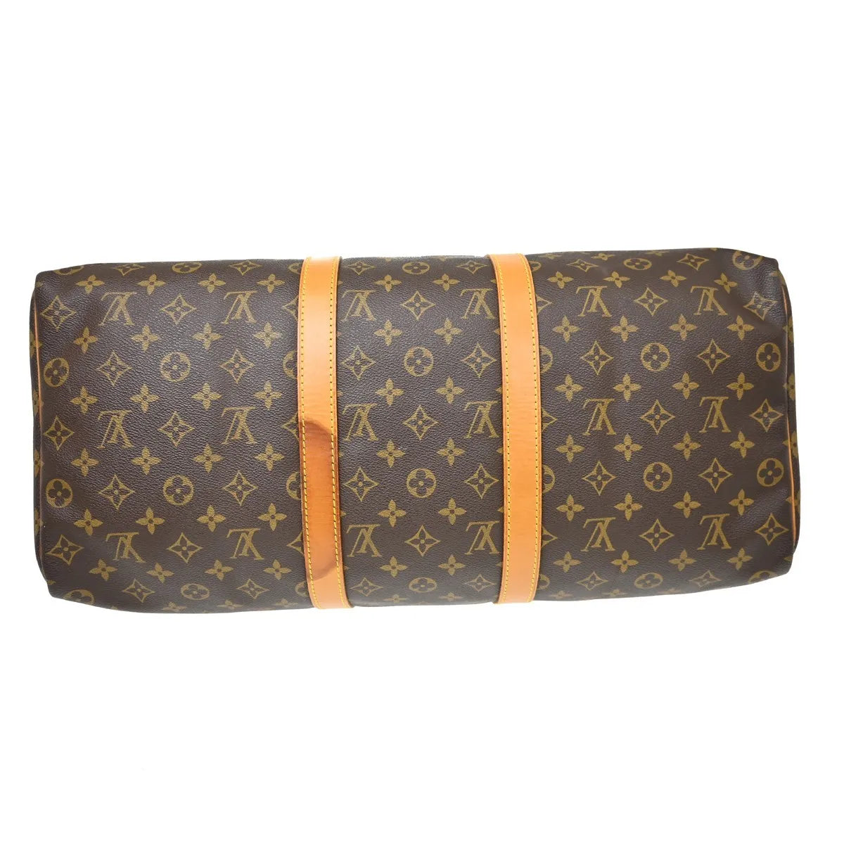 Louis Vuitton Keepall Monogram Brown Canvas Travel Bag Bag (Pre-Owned)