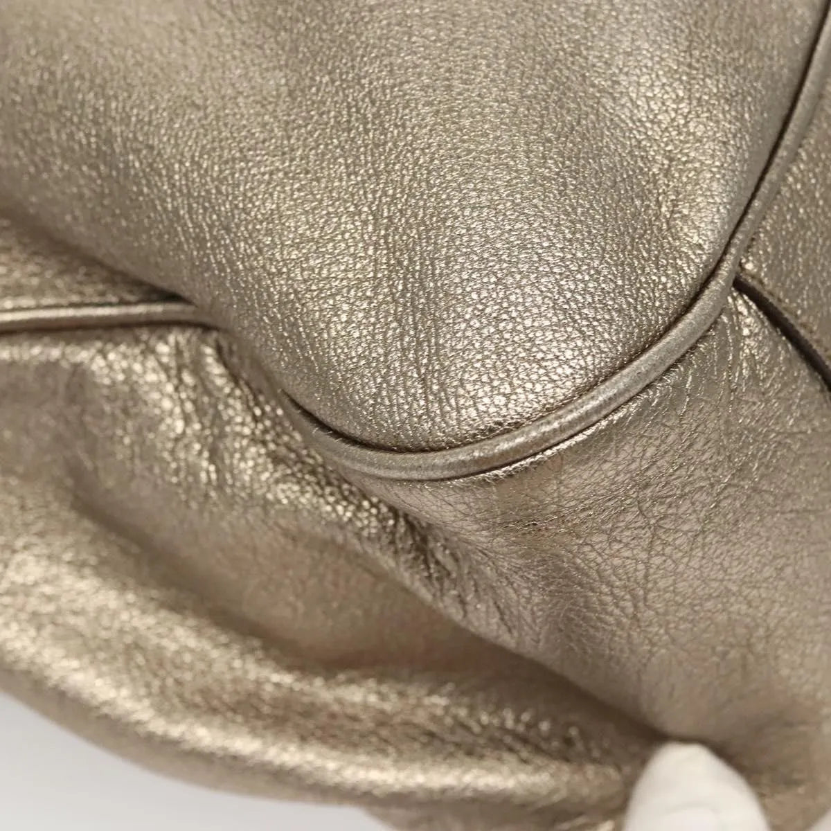 Salvatore Ferragamo Sofia Satchel Leather Gold Leather Shoulder Bag Bag (Pre-Owned)