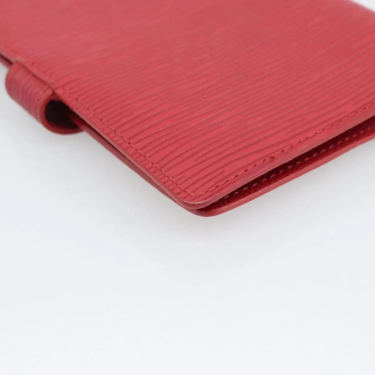 Louis Vuitton Agenda Cover Damier Red Leather Clutche & Pouche Bag (Pre-Owned)