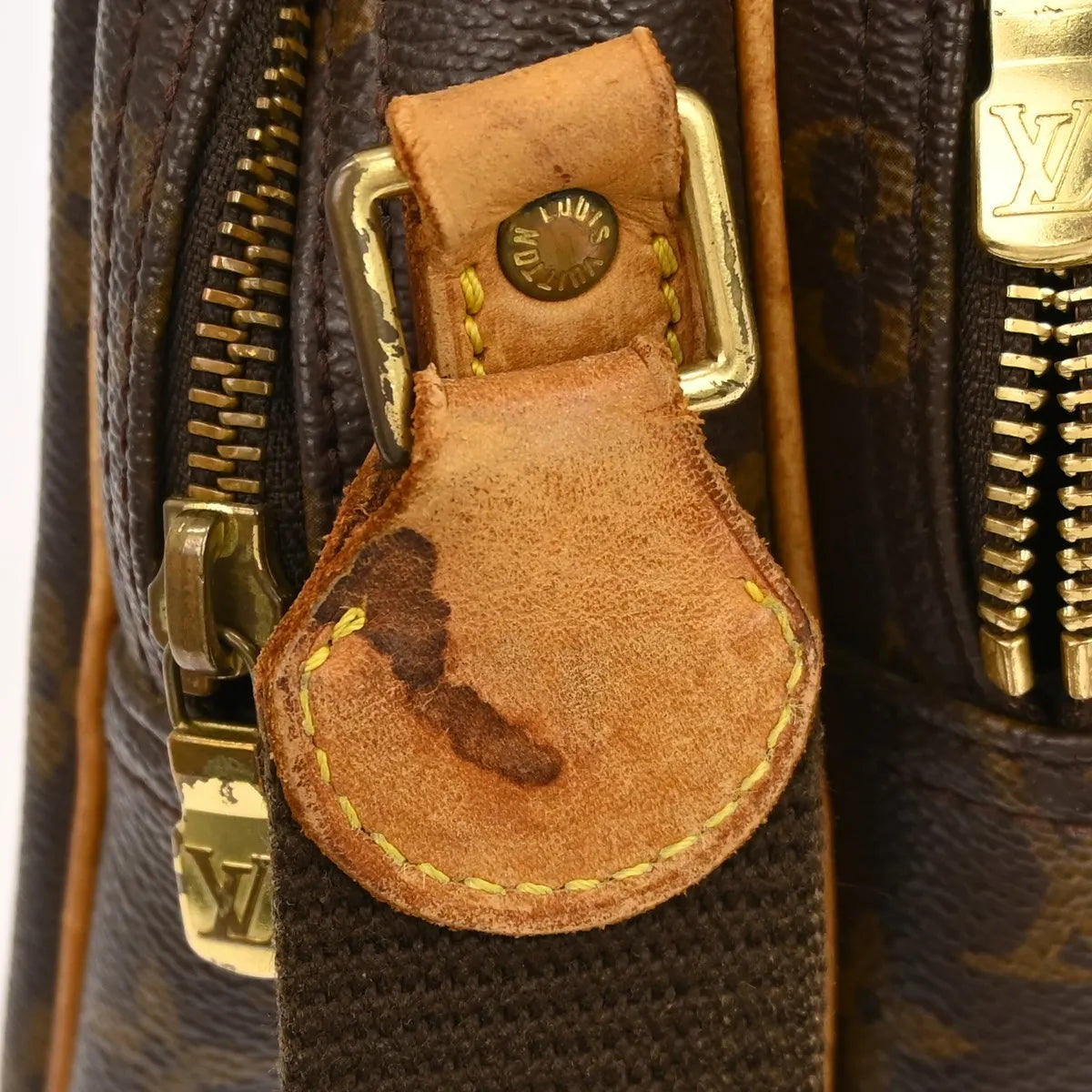 Louis Vuitton Reporter Monogram Brown Canvas Shoulder Bag Bag (Pre-Owned)