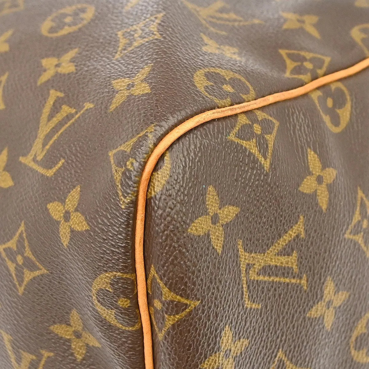 Louis Vuitton Keepall Monogram Brown Canvas Travel Bag Bag (Pre-Owned)