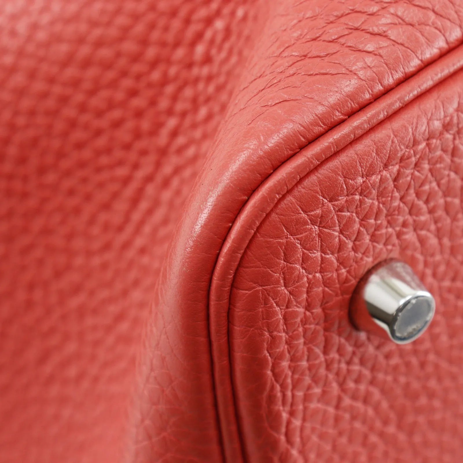Hermes Picotin Lock Clemence Pink Leather Handbag (Pre-Owned)