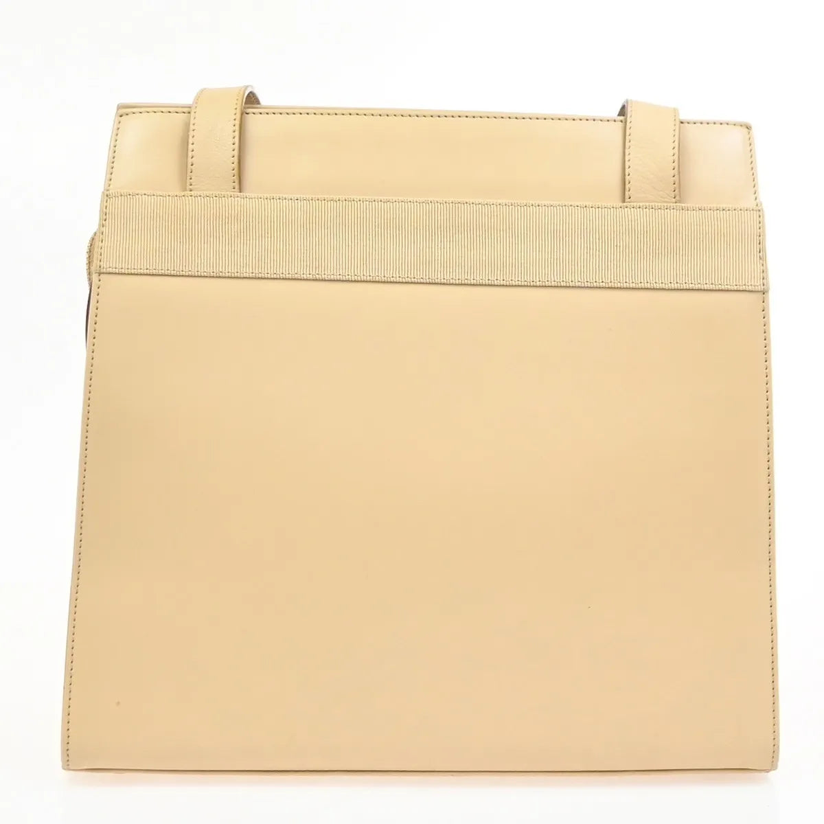 Salvatore Ferragamo Vala Leather Beige Leather Shoulder Bag Bag (Pre-Owned)