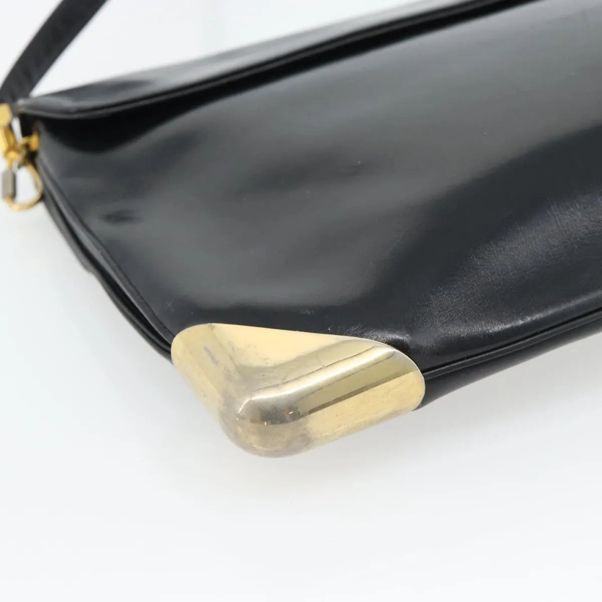 Christian Dior Cd Shoulder Bag Leather Black Leather Shoulder Bag Bag (Pre-Owned)
