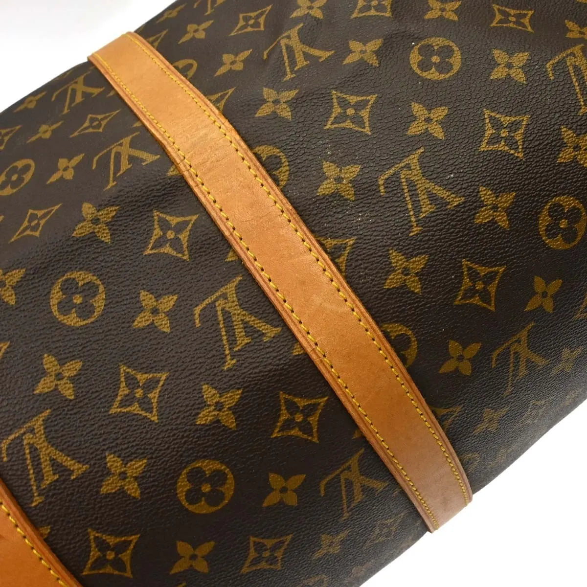 Louis Vuitton Keepall Monogram Canvas Brown Canvas Travel Bag Bag (Pre-Owned)