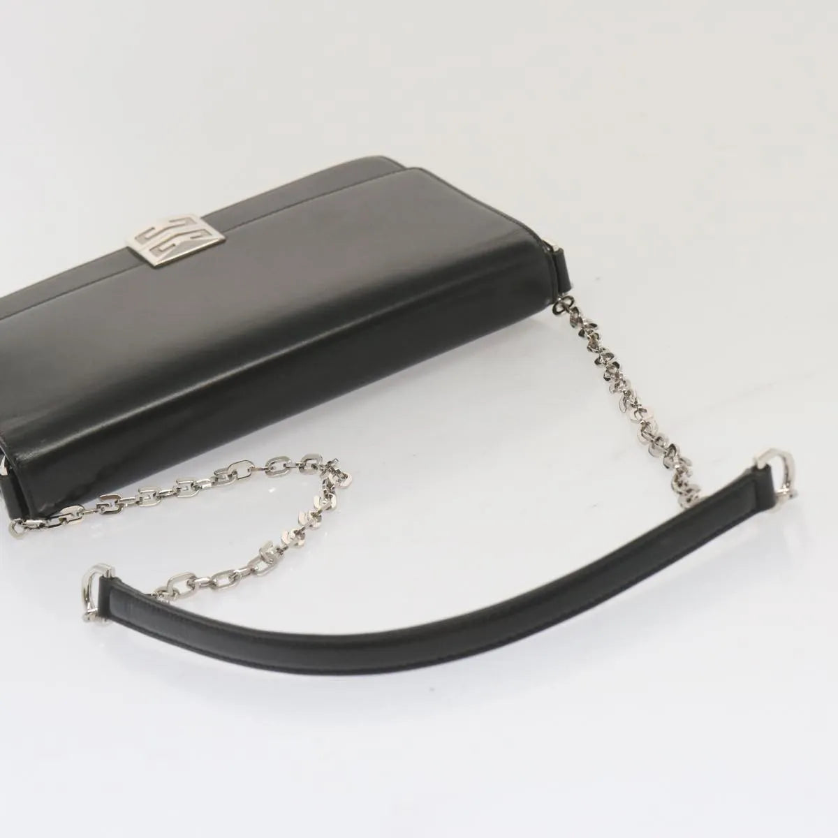 Givenchy 4G Shoulder Bag Leather Black Leather Shoulder Bag Bag (Pre-Owned)