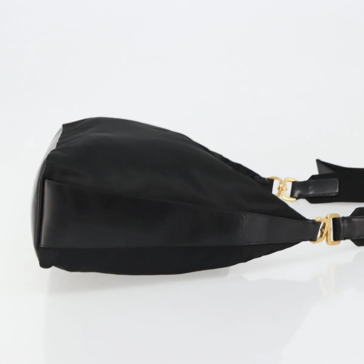 Prada Shoulder Python Black Nylon Shoulder Bag Bag (Pre-Owned)