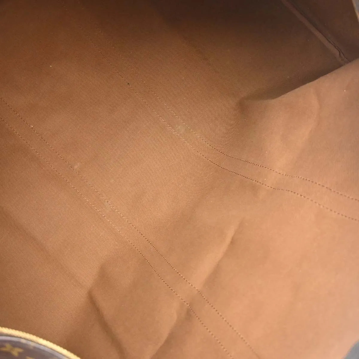 Louis Vuitton Keepall Bandouliere Monogram Canvas Brown Canvas Travel Bag Bag (Pre-Owned)