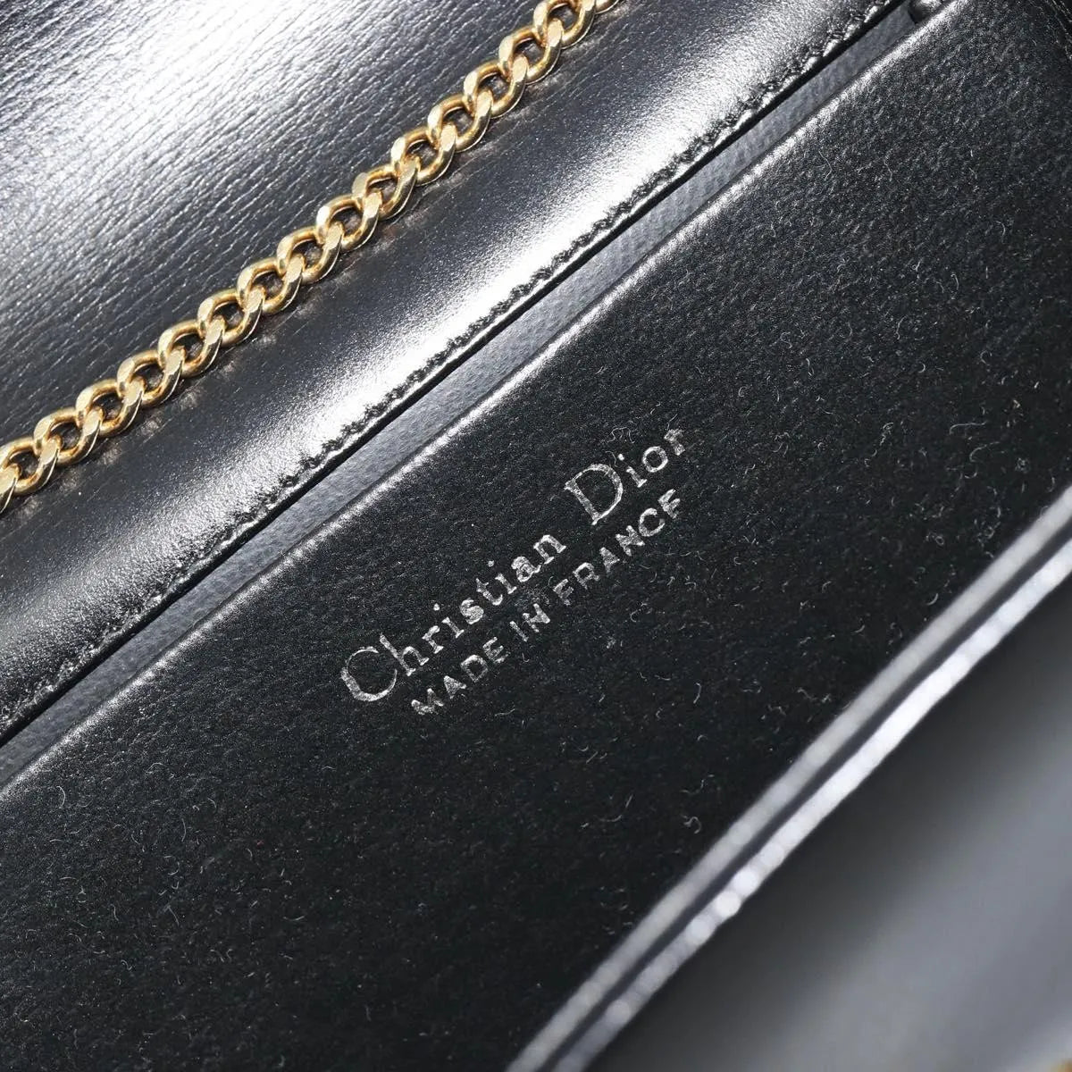 Christian Dior Vintage Clipper Closure Clutch With Logo Leather Black Leather Crossbody Bag Bag (Pre-Owned)