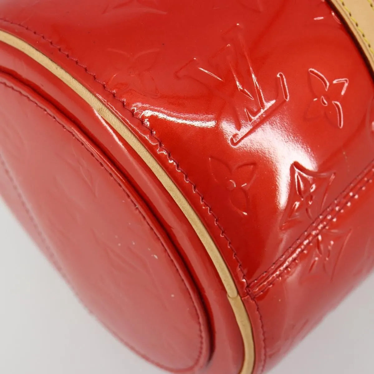 Louis Vuitton Bedford Monogram Vernis Red Patent_Leather Handbag (Pre-Owned)