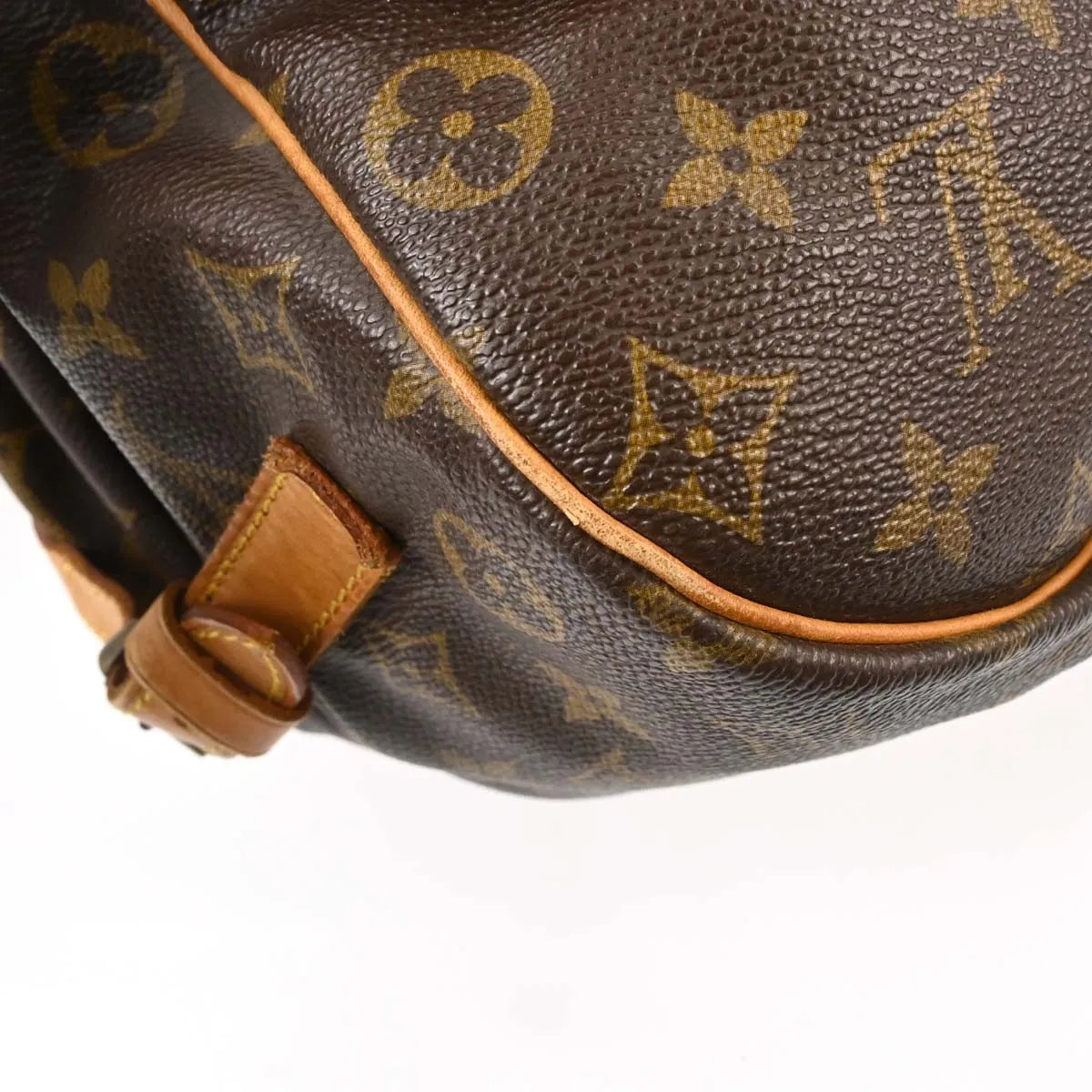 Louis Vuitton Saumur Monogram Canvas Brown Canvas Shoulder Bag Bag (Pre-Owned)
