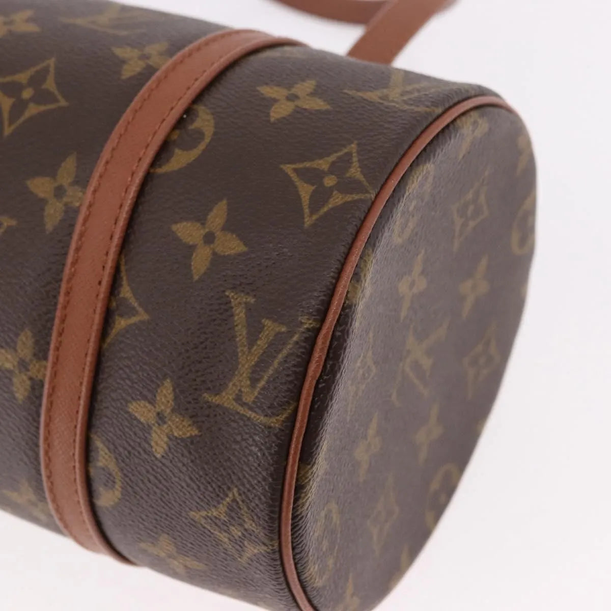 Louis Vuitton Papillon Monogram Canvas Brown Canvas Handbag (Pre-Owned)