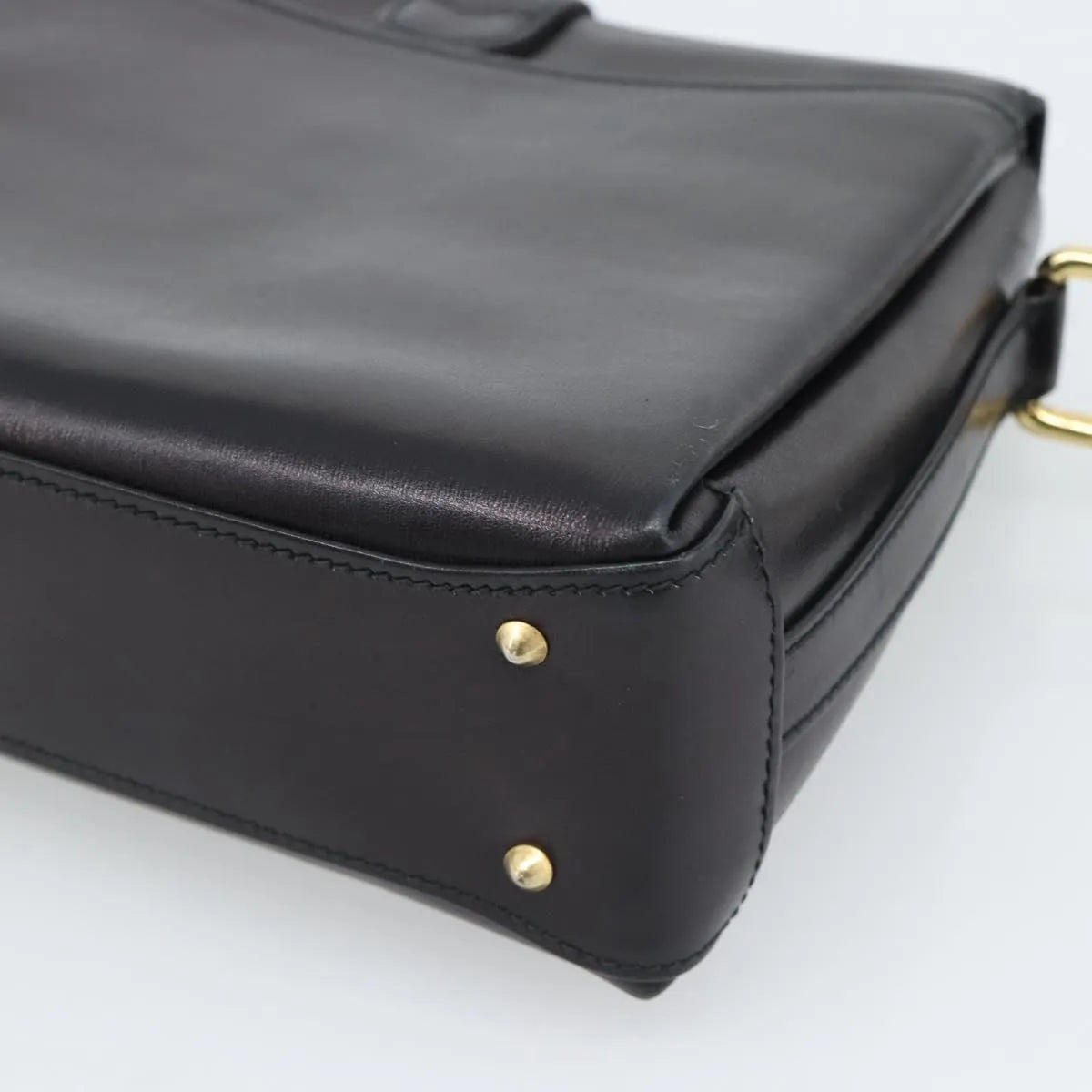 Gucci Vintage Leather Black Leather Shoulder Bag Bag (Pre-Owned)