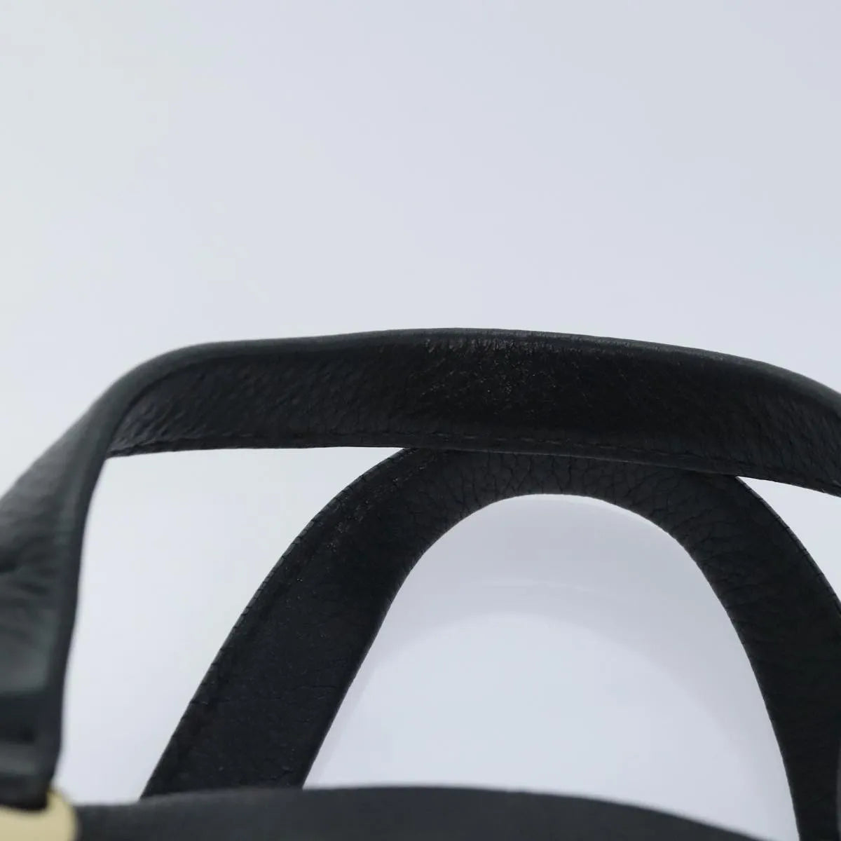 Salvatore Ferragamo Vala Leather Black Leather Handbag (Pre-Owned)