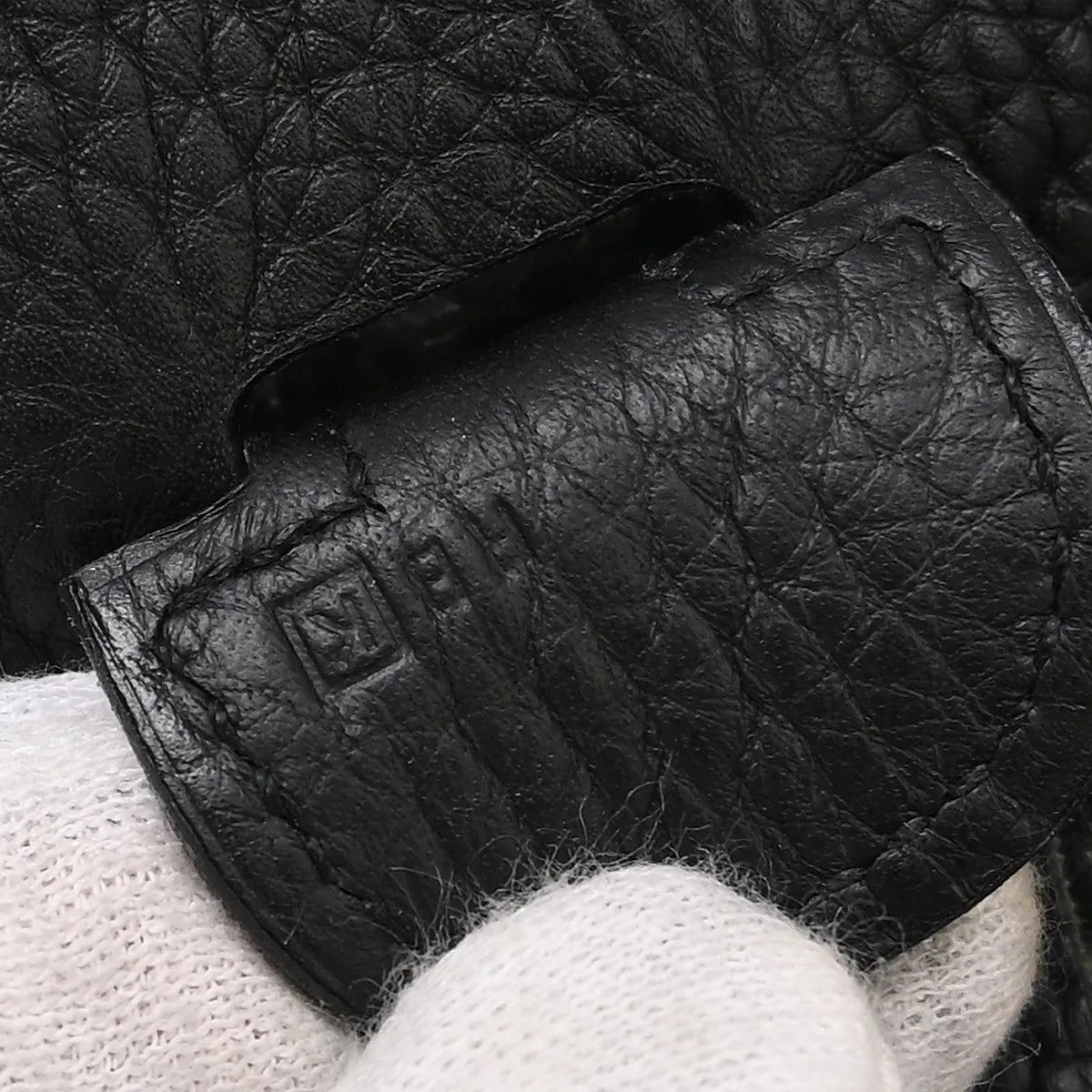 Hermes Evelyne Bag Gen Ii Clemence Black Leather Shoulder Bag Bag (Pre-Owned)