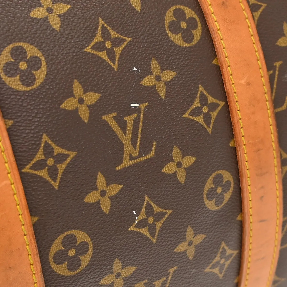 Louis Vuitton Keepall Canvas Brown Canvas Travel Bag Bag (Pre-Owned)