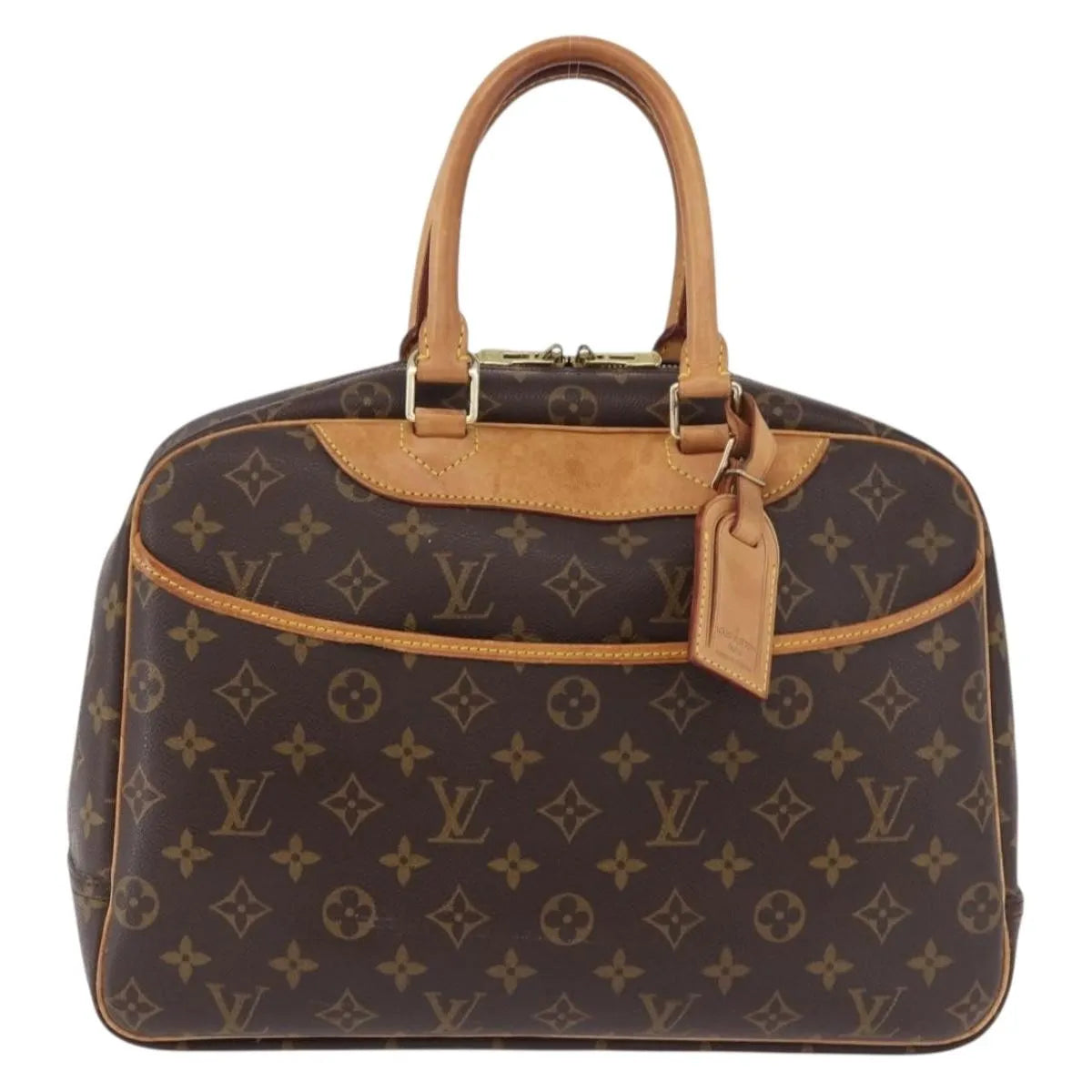 Louis Vuitton Deauville Monogram Brown Canvas Handbag (Pre-Owned)