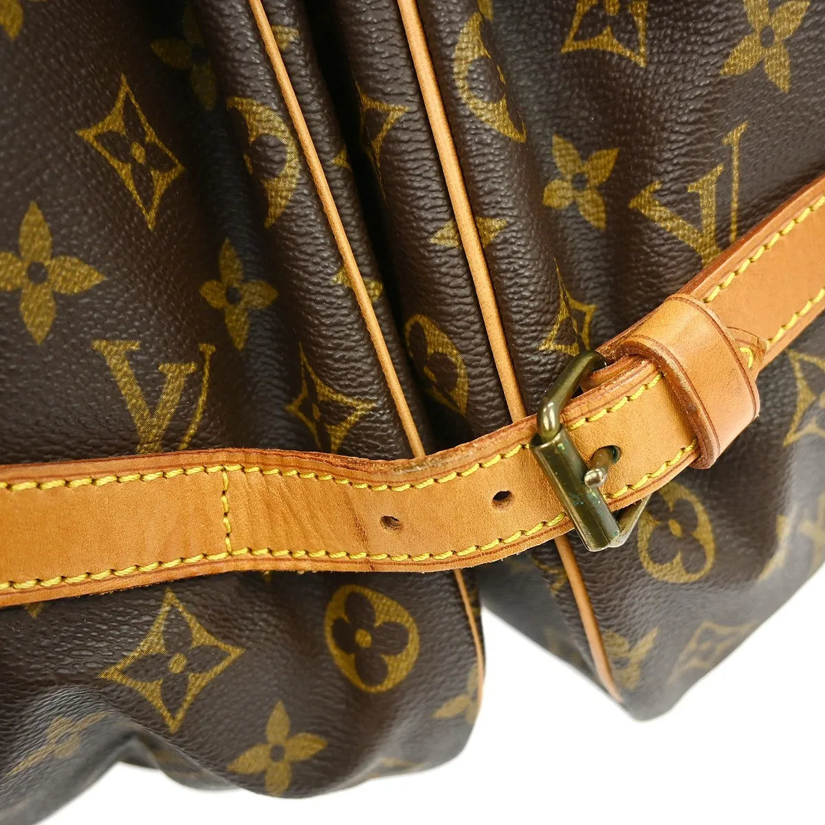 Louis Vuitton Saumur Monogram Canvas Brown Canvas Shoulder Bag Bag (Pre-Owned)