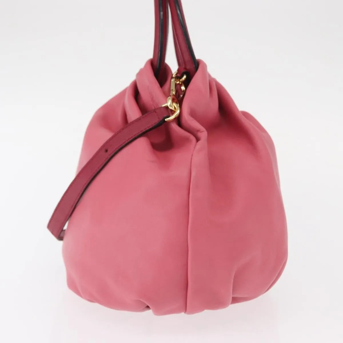 Loewe Bounce Lambskin Pink Leather Handbag (Pre-Owned)
