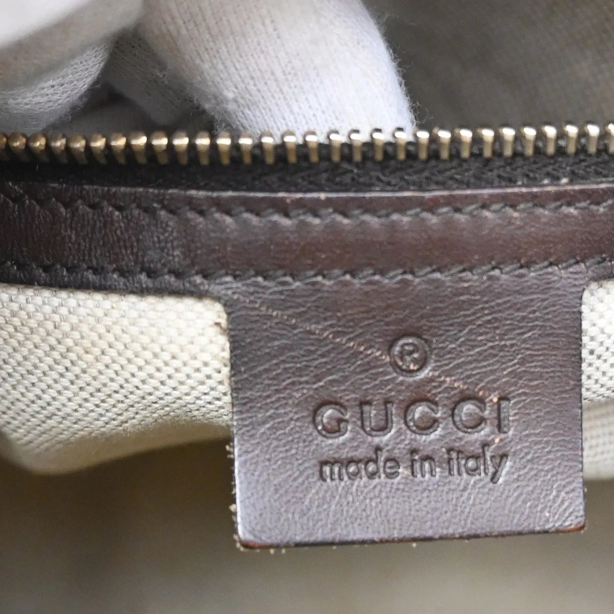 Gucci Vintage Web Boston Gg Canvas Brown Canvas Handbag (Pre-Owned)