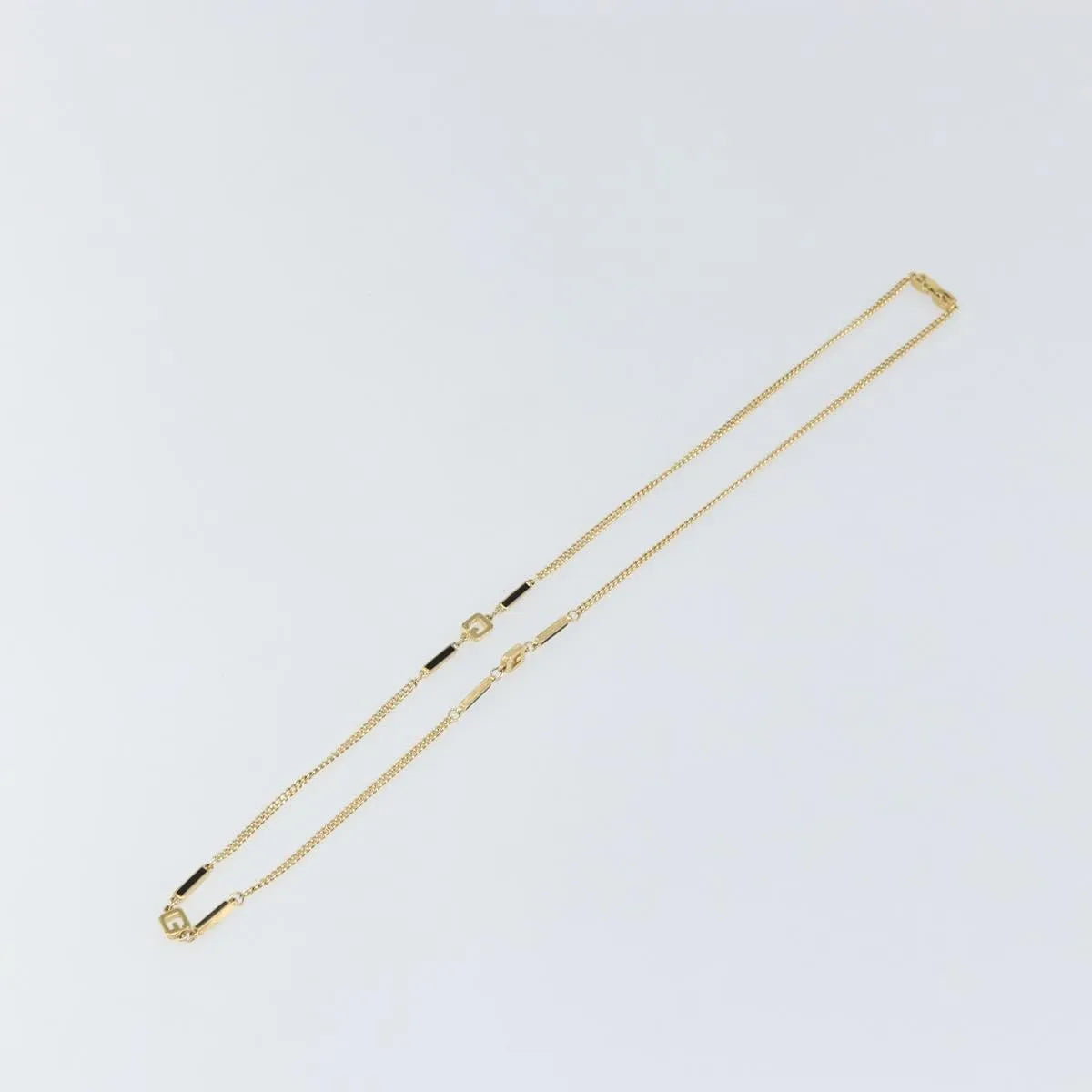 Givenchy Logo G Metal Gold Metal Necklace Jewelry (Pre-Owned)
