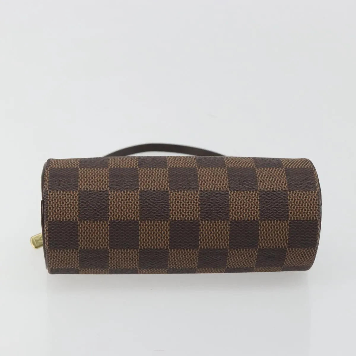 Louis Vuitton Papillon Pochette Damier Ebene Brown Canvas Clutche & Pouche Bag (Pre-Owned)