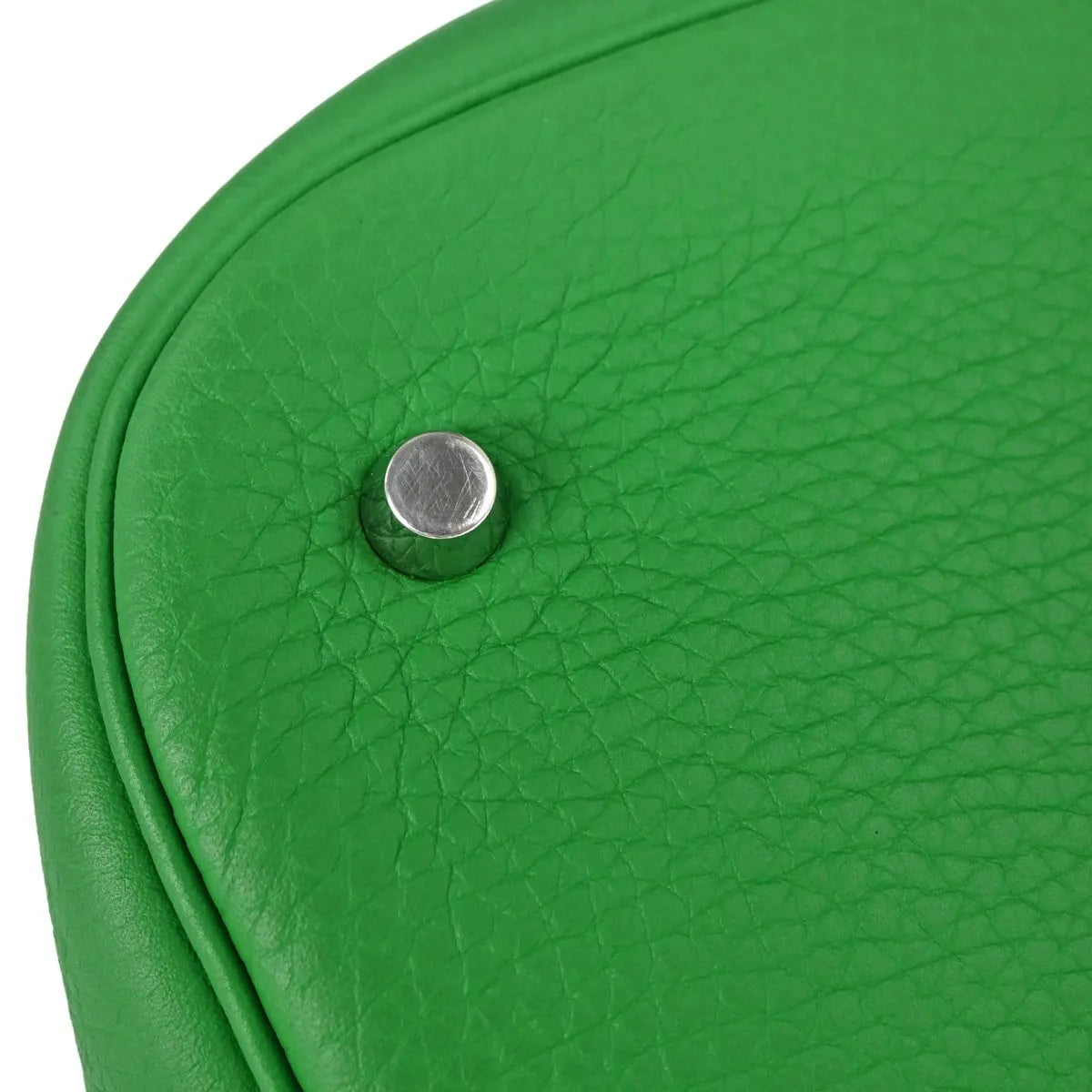 Hermes Picotin Lock Clemence Green Leather Handbag (Pre-Owned)