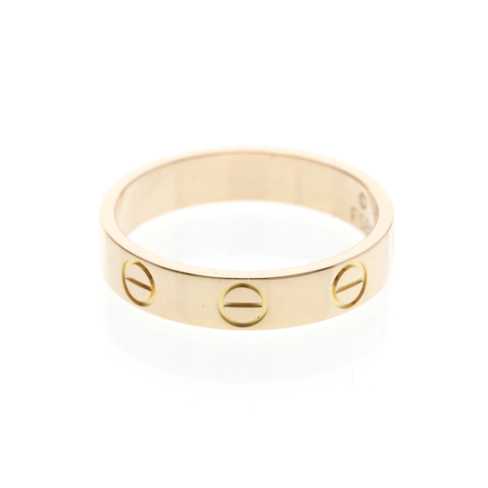 Cartier Love Wedding Band 18K Rose Gold Gold Pink_Gold Ring Jewelry (Pre-Owned)