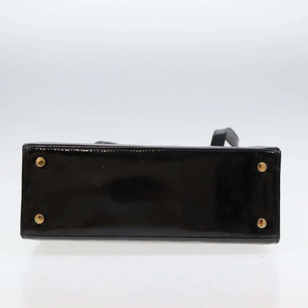 Salvatore Ferragamo Vara Patent Leather Black Patent_Leather Shoulder Bag Bag (Pre-Owned)