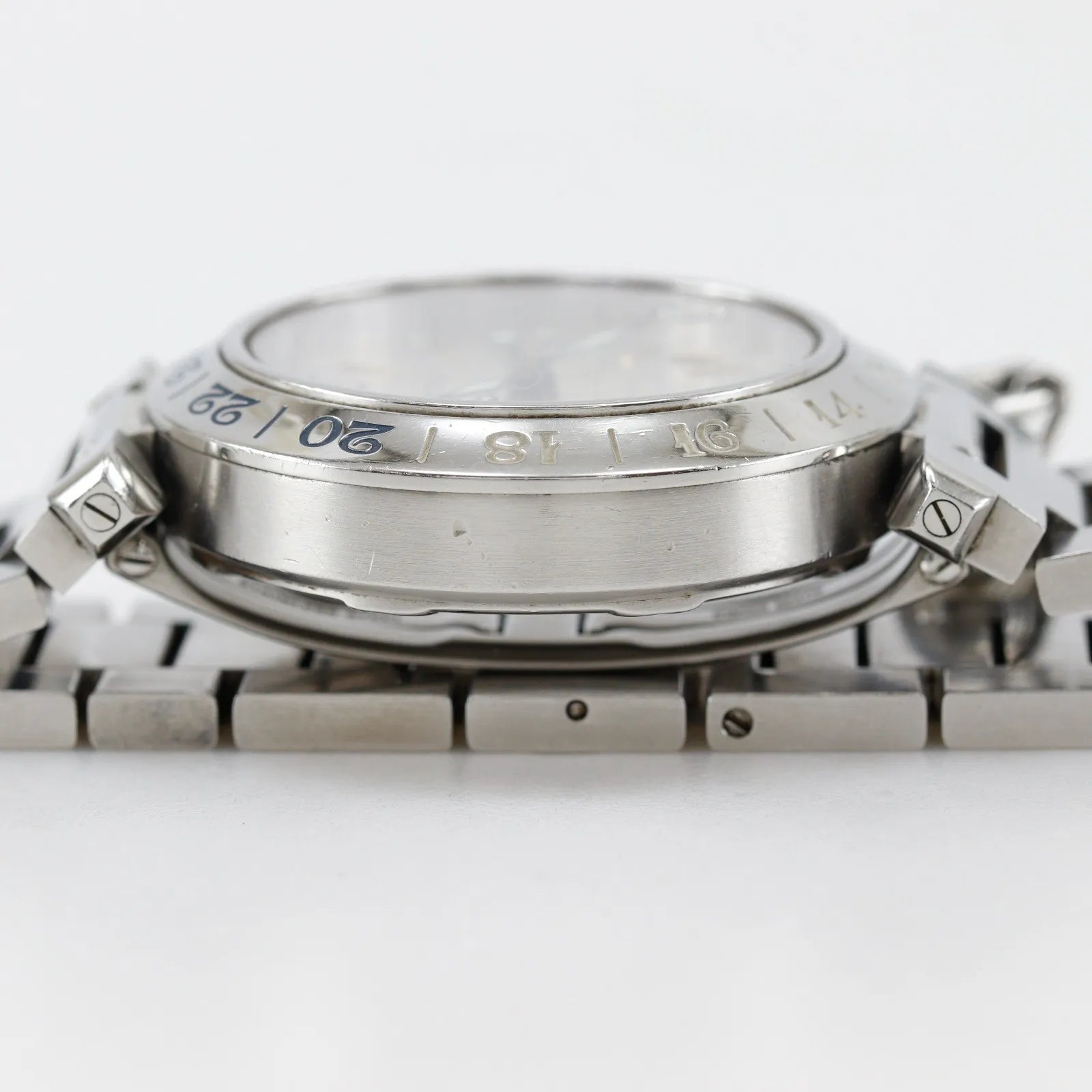 Cartier Pasha C Gmt Automatic Stainless Steel Watch (Pre-Owned)