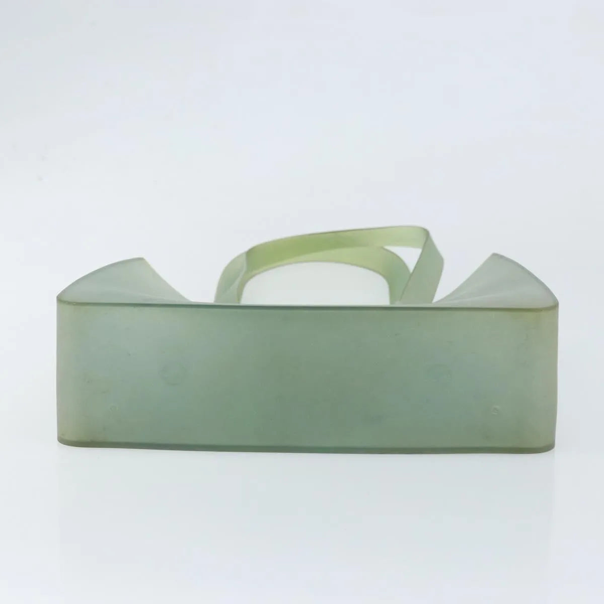 Chanel Vintage Logo Tote Plastic Green Plastic Tote Bag Bag (Pre-Owned)