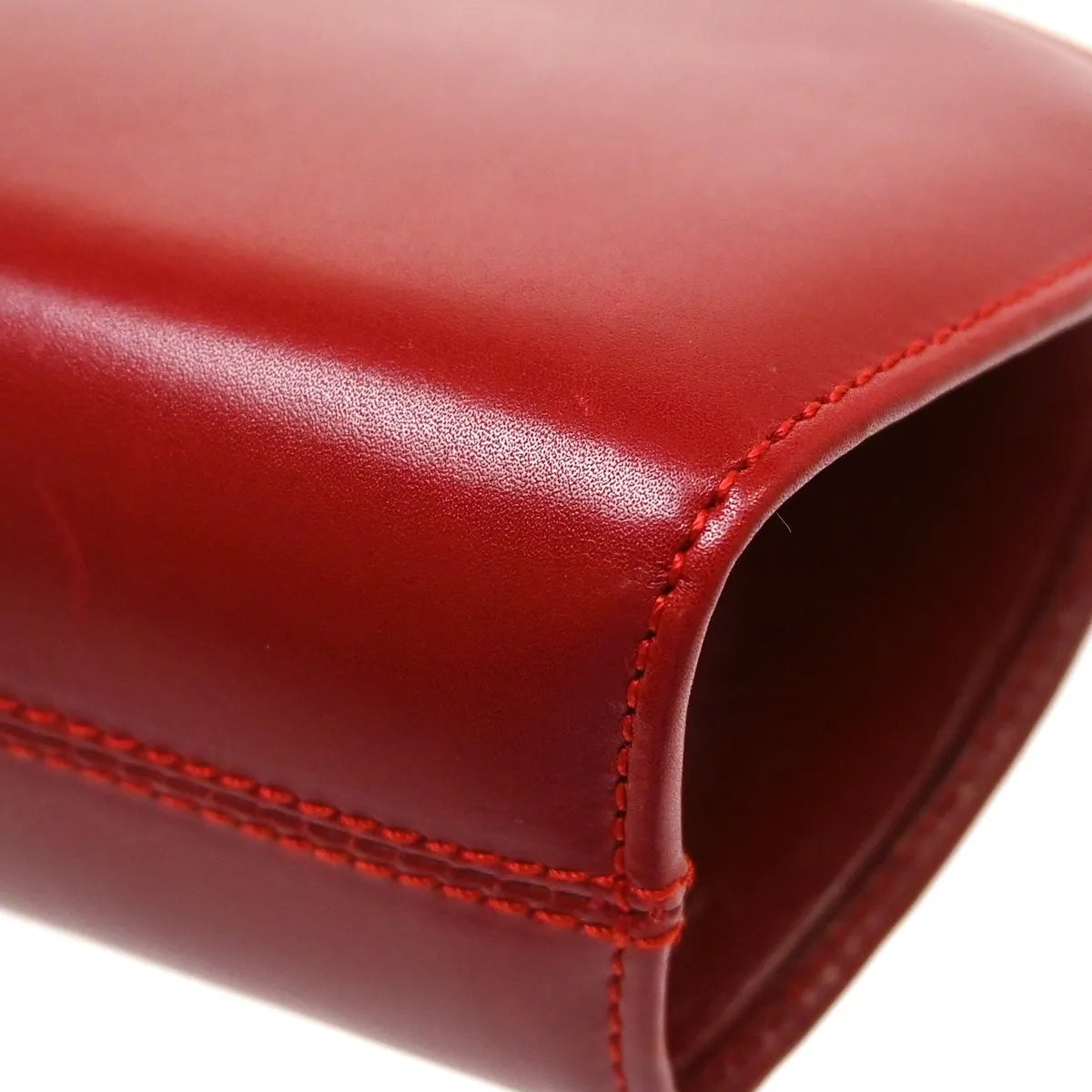 Salvatore Ferragamo Gancini Leather Red Leather Shoulder Bag Bag (Pre-Owned)