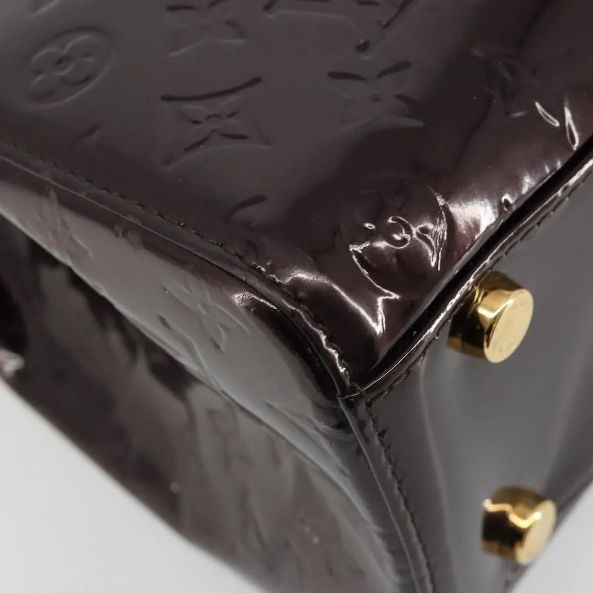 Louis Vuitton Blair Monogram Vernis Purple Patent_Leather Handbag (Pre-Owned)