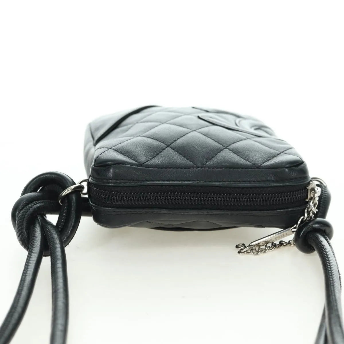 Chanel Cambon Crossbody Bag Quilted Leather Black Leather Shoulder Bag Bag (Pre-Owned)